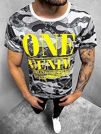Módne šedé tričko ONE DENIM JS/KS2555
