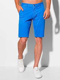 Modré chinos kraťasy W341