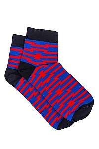 Modré vzorované ponožky U13