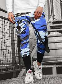 MODRO-ČIERNE MASKÁČOVÉ JOGGERY G/11133