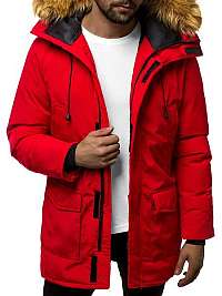 Nádherná parka v červenej farbe JB/JP1176/3