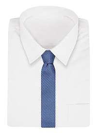 Nebesky modrá pánska kravata so vzorom
