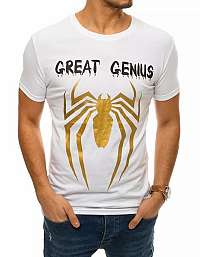 Originálne biele tričko Great Genius