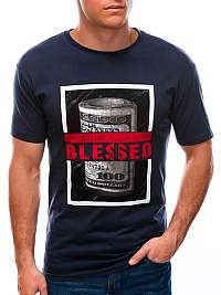Originálne granátové tričko s potlačou Blessed S1601