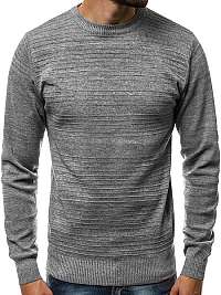 Pánsky šedý sveter s jemným vzorom HR/1838Z