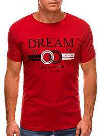 Pohodlné červené tričko Dream S1487