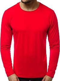 Pohodlné červené tričko s dlhým rukávom JS/CX01