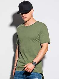 Pohodlné khaki tričko S1378