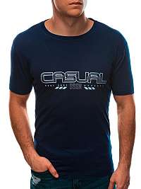 Pohodlné tričko v granátovej farbe Casual S1576