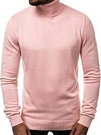 Ružový trendy sveter OZONEE B/95008