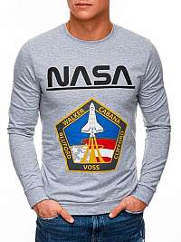 Šedá mikina bez kapucne NASA B1272