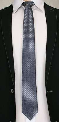 Šedá vzorovaná kravata