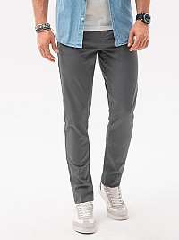 Šedé chinos nohavice P1059