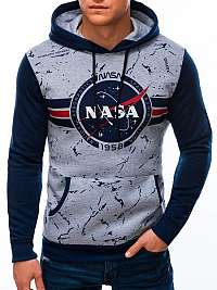 Šedo-granátová originálna mikina Nasa B1386