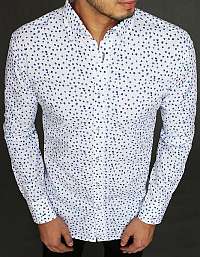 Senzačná biela košeľa so vzorom