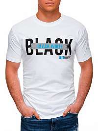 Štýlové biele tričko Black S1430