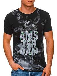 Štýlové čierne tričko Amsterdam S1459
