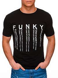 Štýlové čierne tričko Funky S1397