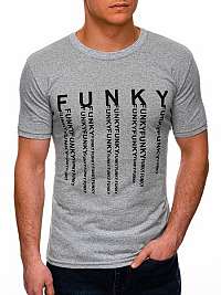 Štýlové šedé tričko Funky S1397
