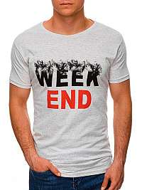 Štýlové šedé tričko Weekend S1458