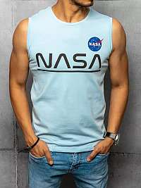 Štýlové svetlo nebesky modré tielko Nasa