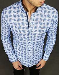 Svetlo-modrá vzorovaná košeľa