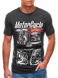 Tmavo-šedé tričko MotorCycle S1496