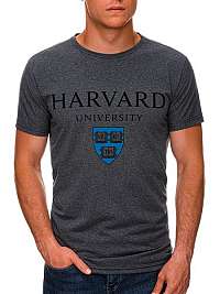 Tmavošedé tričko s krátkym rukávom Harvard S1467