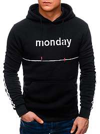 Trendová čierna mikina Monday B1240