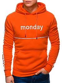 Trendová oranžová mikina Monday B1240