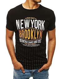 Trendové čierne tričko NEW YORK