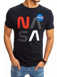 Trendové granátové tričko s potlačou Nasa