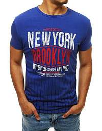 Trendové modré tričko NEW YORK