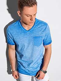 Trendové modré tričko S1388