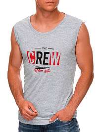 Trendové šedé tielko The Crew S1470