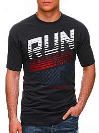 Trendové tmavo šedé tričko Run S1429
