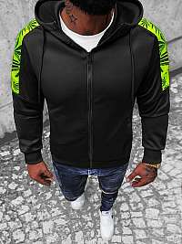 Trendy čierna mikina na zips JS/B8120