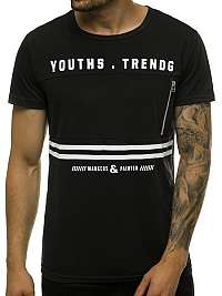 Trendy čierne tričko JS/SS10973