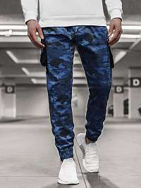 TRENDY granátovo-maskačové JOGGERY A/705