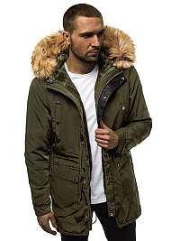 Trendy zelená zimná parka O/88655Z