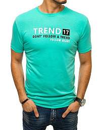 Tričko s krátkym rukávom v mätovej farbe TREND