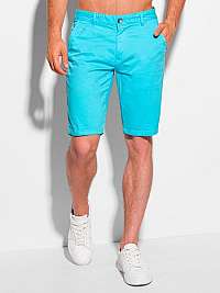 Tyrkysové chinos kraťasy W341