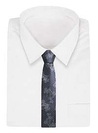 Vzorovaná grafitová kravata