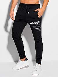 Zaujímavé čierne tepláky Fearless P1140