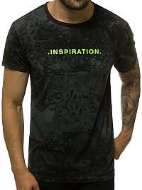 Zaujímavé čierne tričko INSPIRATION JS/SS10928