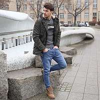 Zaujímavý zimný pánsky outfit