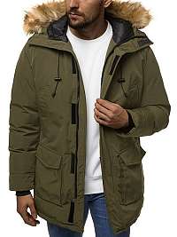 Zelená parka v štýlovom prevedení JB/JP1173/8