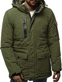 Zimná parka v khaki farbe O/9803