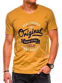 Žlté moderné tričko s1157 s potlačou