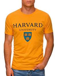 Žlté tričko s krátkym rukávom Harvard S1467